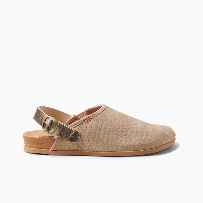 Reef Clogs Women Cushion Sage Suede Golden Hour