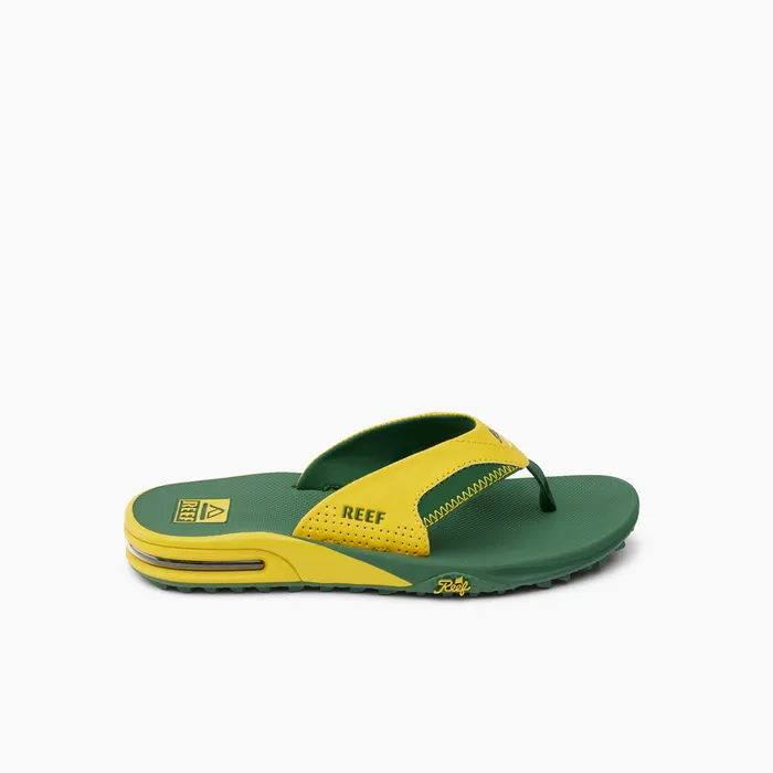 Reef Flip Flops Men Fanning Pregame Yellowgreen