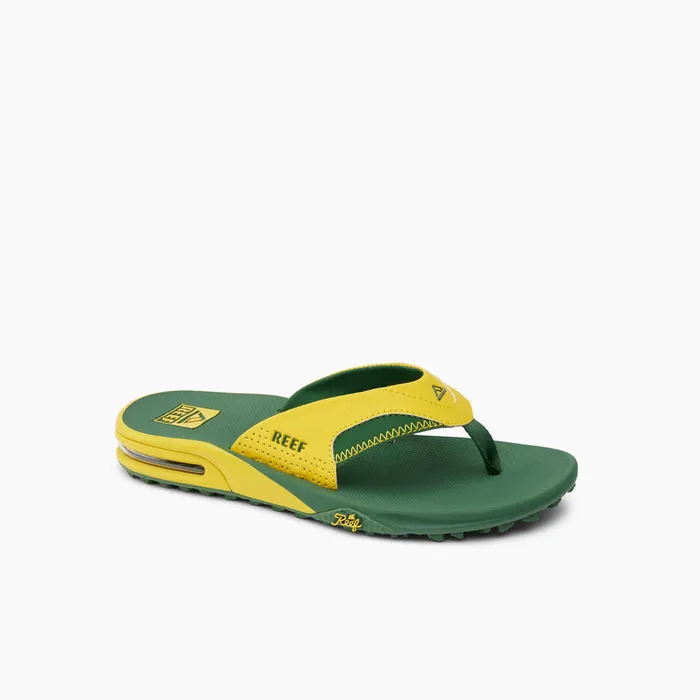 Reef Flip Flops Men Fanning Pregame Yellowgreen
