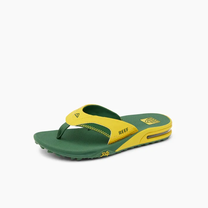 Reef Flip Flops Men Fanning Pregame Yellowgreen