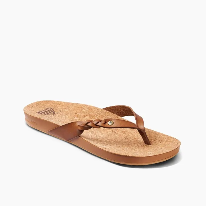 Reef Sandals Women Cushion Court Twist Coffee Reef Sandals Women Cushion Court Twist Coffee