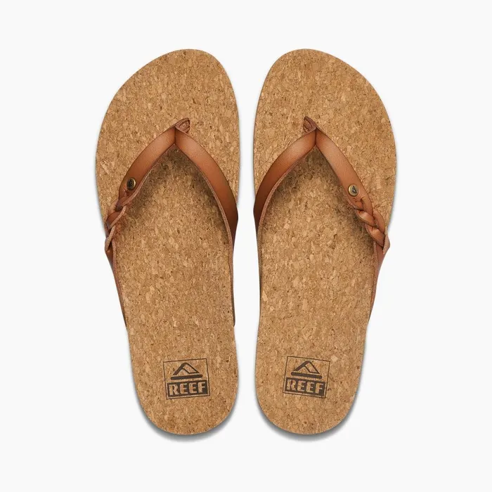 Reef Sandals Women Cushion Court Twist Coffee Reef Sandals Women Cushion Court Twist Coffee
