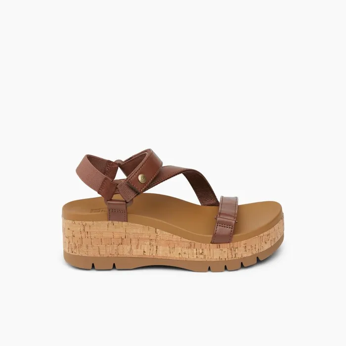 Reef Sandals Women Vista Higher Luna Cocoa Cork