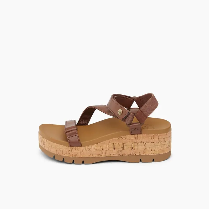 Reef Sandals Women Vista Higher Luna Cocoa Cork