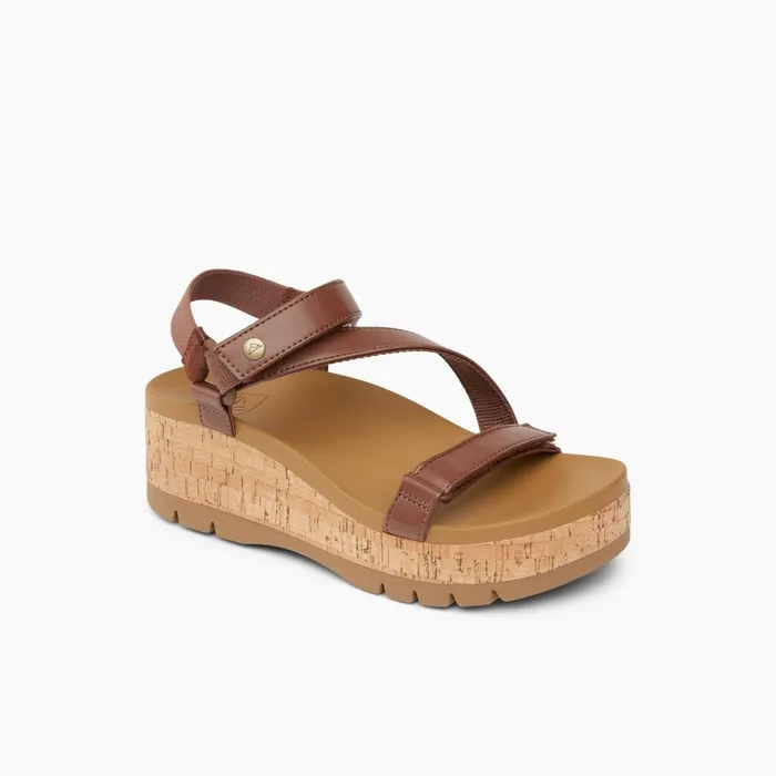 Reef Sandals Women Vista Higher Luna Cocoa Cork