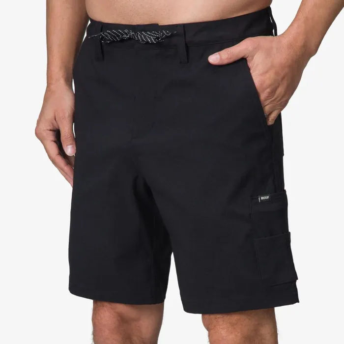 Reef Surf Shirts and UPF Apparel Men Bramble Utility Upf 40 Walkshort Caviar Reef Surf Shirts and UPF Apparel Men Bramble Utility Upf 40 Walkshort Caviar