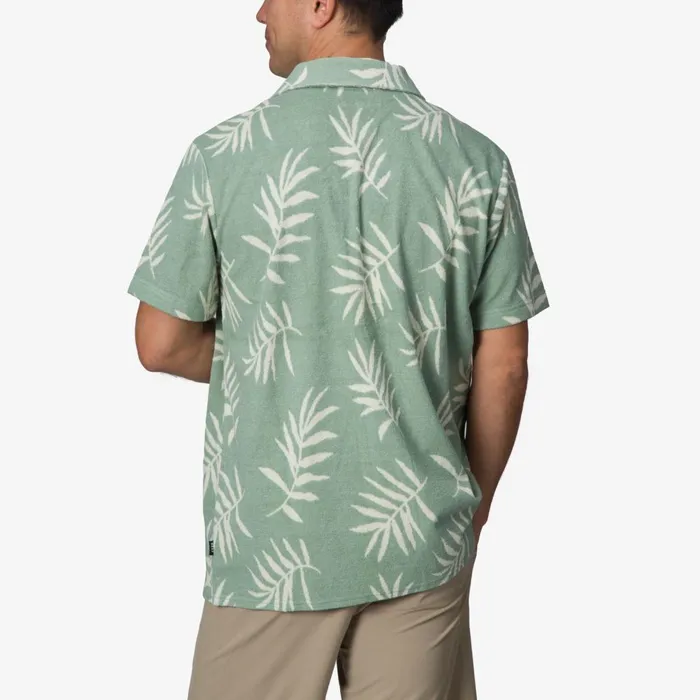 Reef TShirts and Shirts Men Kenji Short Sleeve Terry Knit Shirt Almond Milk