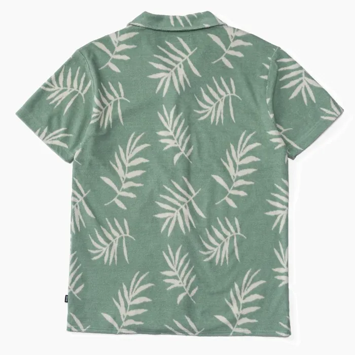 Reef TShirts and Shirts Men Kenji Short Sleeve Terry Knit Shirt Almond Milk