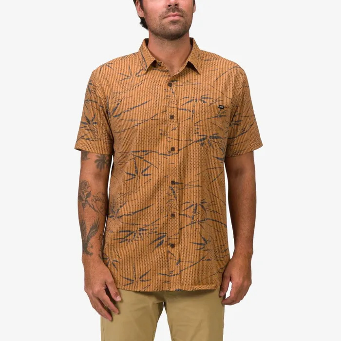 Reef TShirts and Shirts Men Stanley Short Sleeve Woven Shirt Cathay Spice