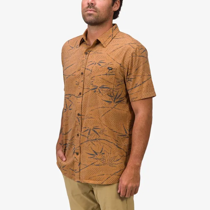 Reef TShirts and Shirts Men Stanley Short Sleeve Woven Shirt Cathay Spice