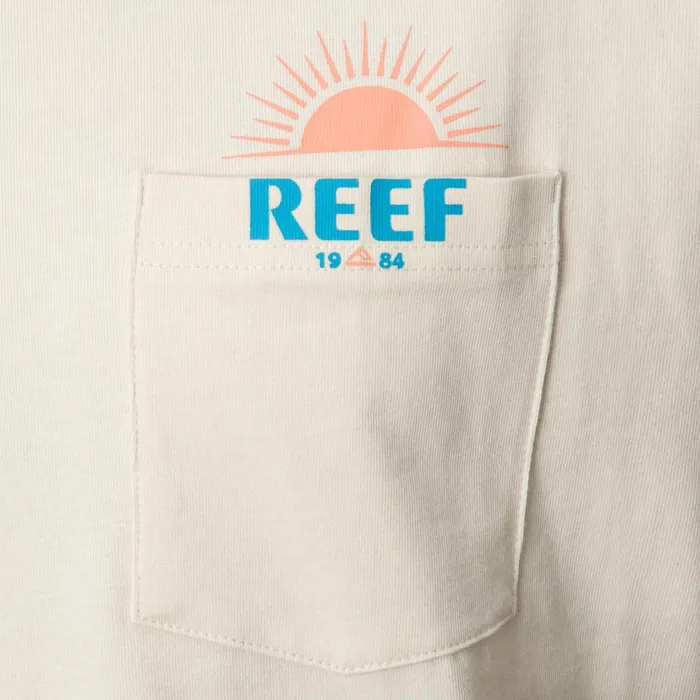 Reef TShirts and Shirts Men Sunrise Pocket Short Sleeve Tee Almond