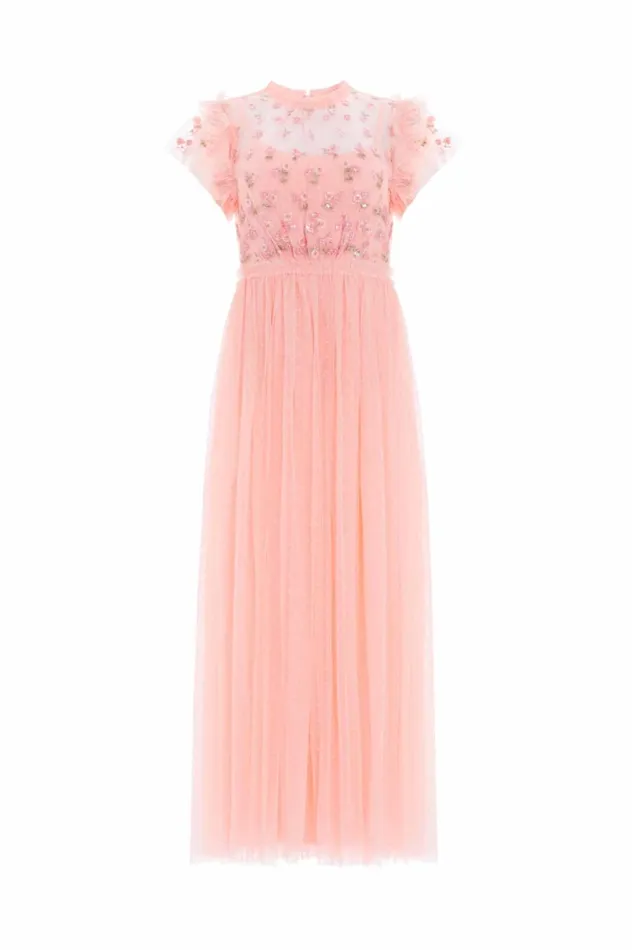 Rococo Bodice Ankle Gown Coral Women Needle and Thread Dresses
