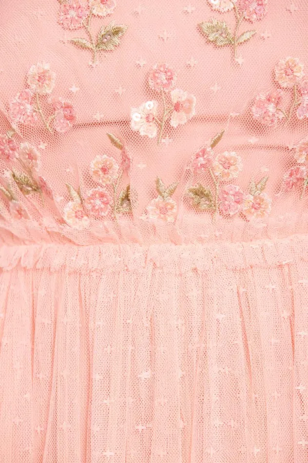 Rococo Bodice Ankle Gown Coral Women Needle and Thread Dresses