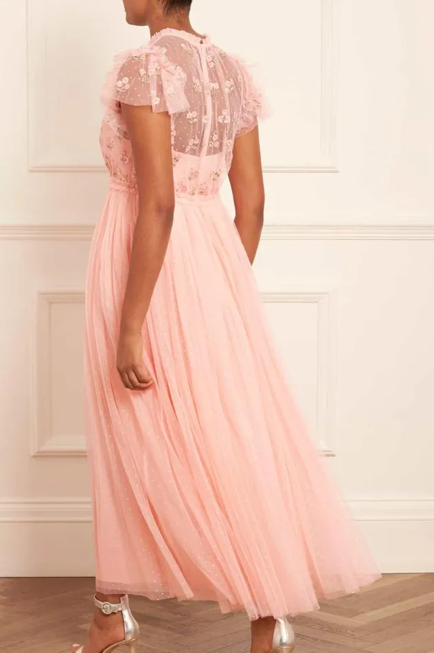 Rococo Bodice Ankle Gown Coral Women Needle and Thread Dresses