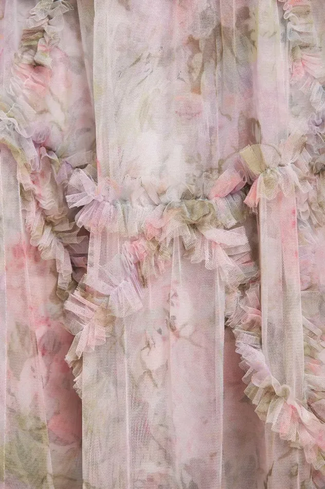 Rose Powder Ruffle Ballerina Dress Multi Women Needle and Thread Dresses