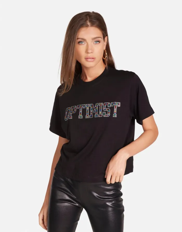 Rue Crystal Optimist Black Women039s Lauren Moshi Short Sleeve