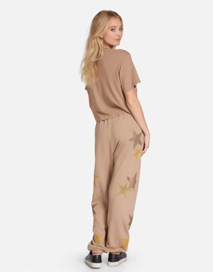 Rue Gold Crystal Multi Stars Sand Dune Women039s Lauren Moshi Short Sleeve