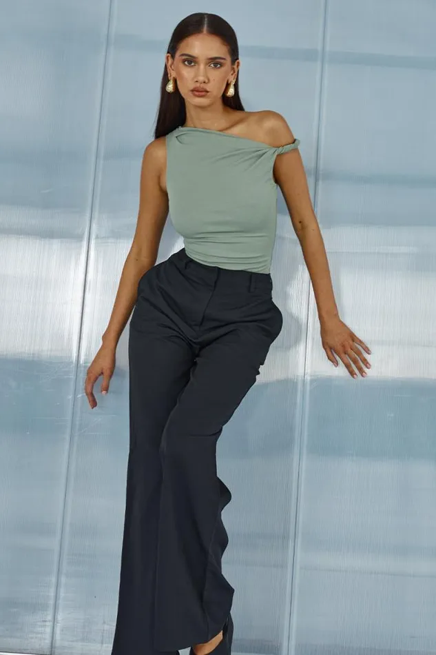 Runaway The Label Basic Shop BLAKE TOP 8211 SAGE
