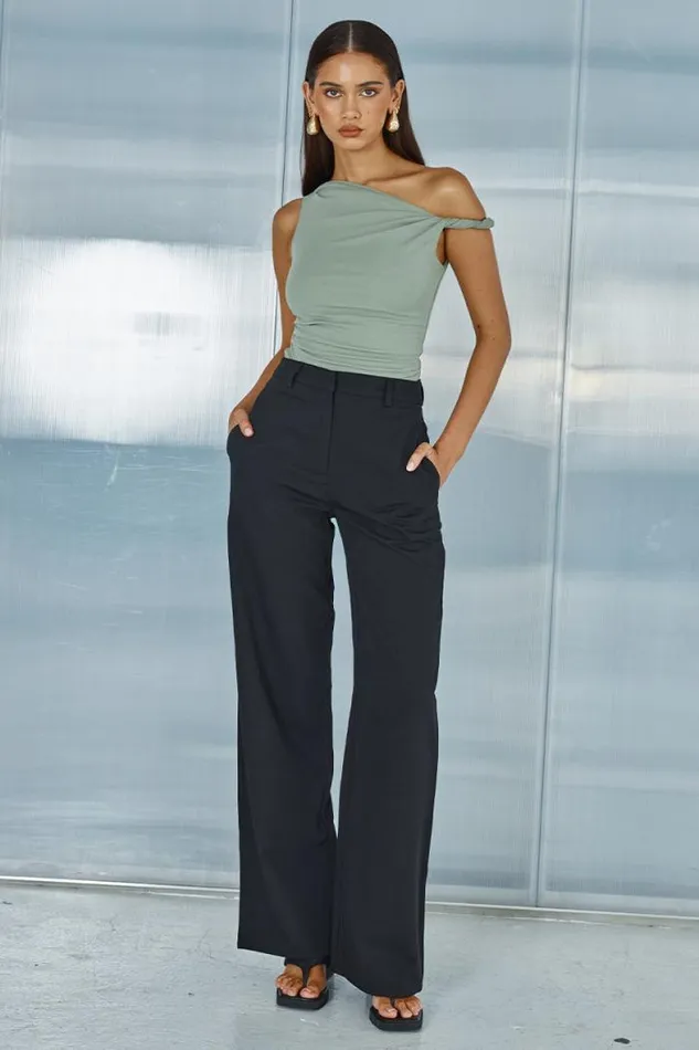 Runaway The Label Basic Shop BLAKE TOP 8211 SAGE