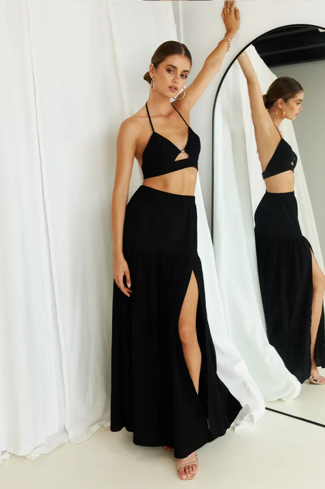 Runaway The Label Crops Shop Coco Top 8211 Black
