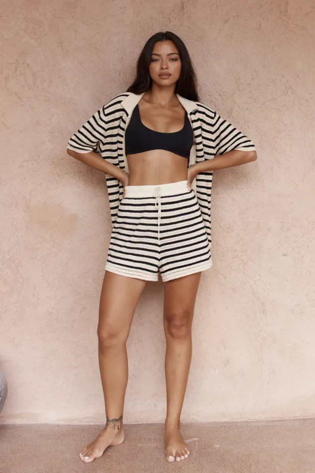 Runaway The Label KNITWEAR Shop CHERIE SHORT 8211 SANDBLACK