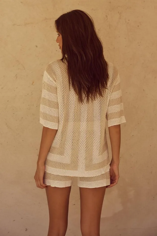 Runaway The Label KNITWEAR Shop ZIGGY TOP 8211 WHITESAND