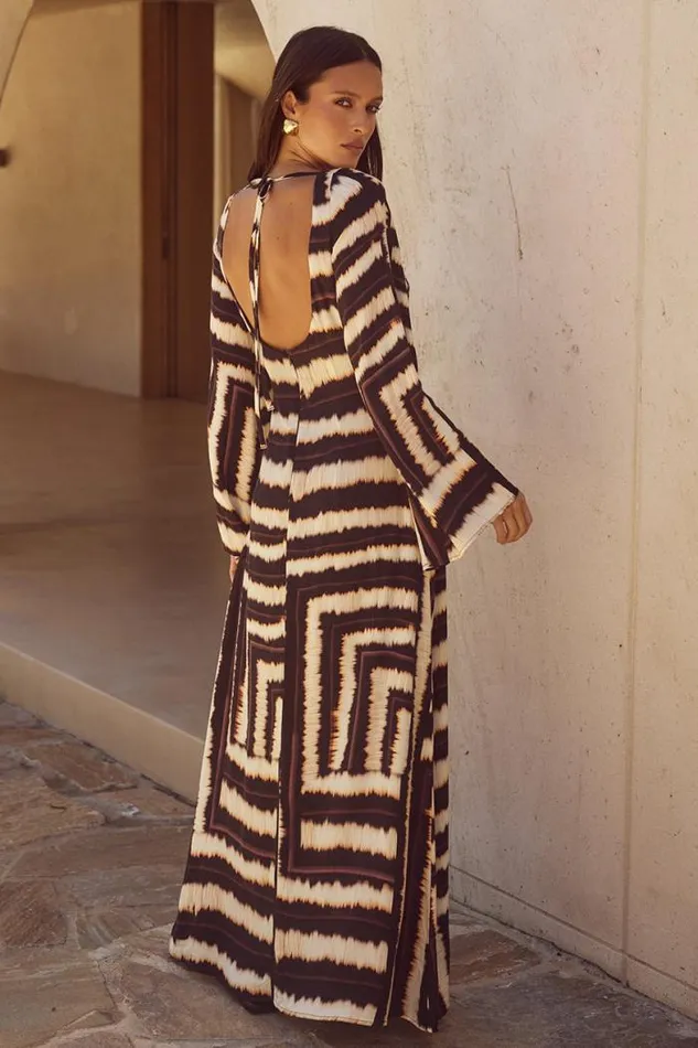Runaway The Label Maxi Shop AZURE MAXI DRESS 8211 NORIA PRINT