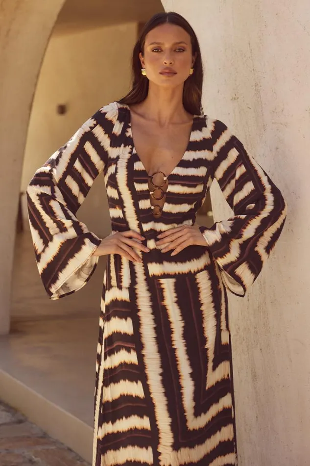 Runaway The Label Maxi Shop AZURE MAXI DRESS 8211 NORIA PRINT