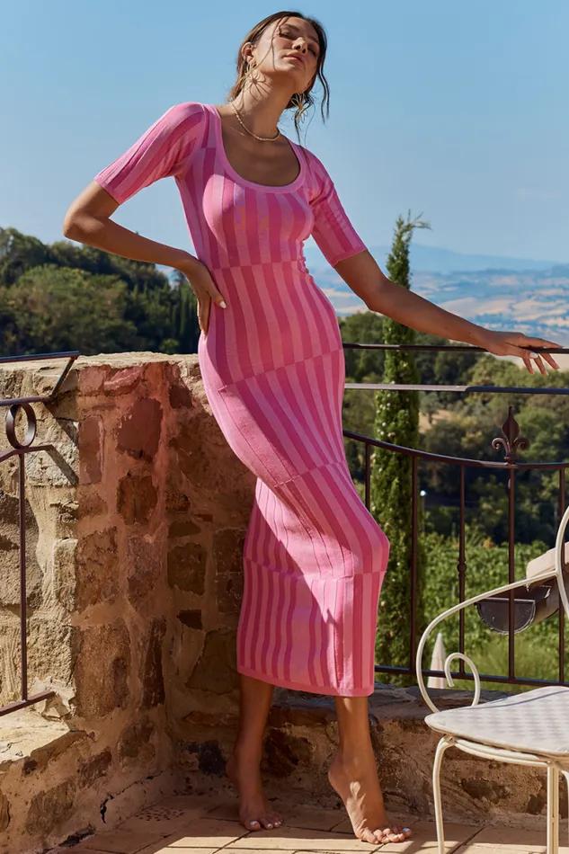 Runaway The Label Maxi Shop BUZIOS DRESS 8211 BUBBLEGUM