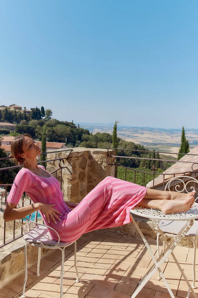 Runaway The Label Maxi Shop BUZIOS DRESS 8211 BUBBLEGUM