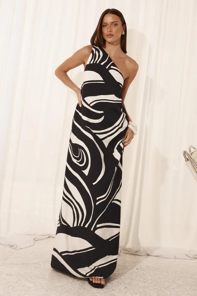 Runaway The Label Maxi Shop KATIKA MAXI DRESS 8211 PANTINA BLACK