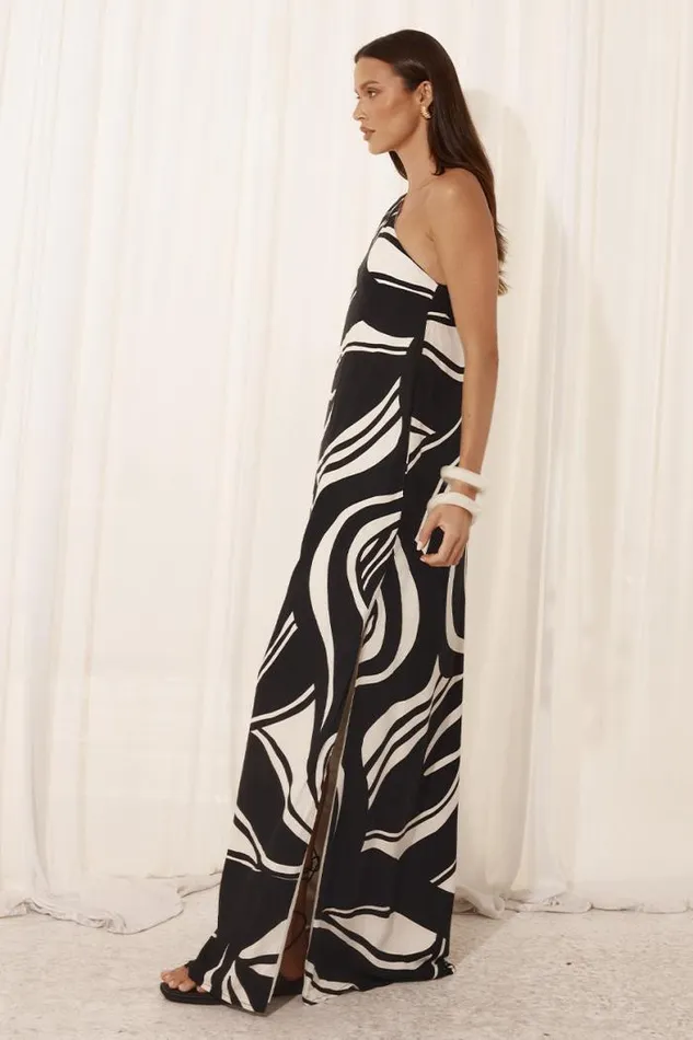 Runaway The Label Maxi Shop KATIKA MAXI DRESS 8211 PANTINA BLACK