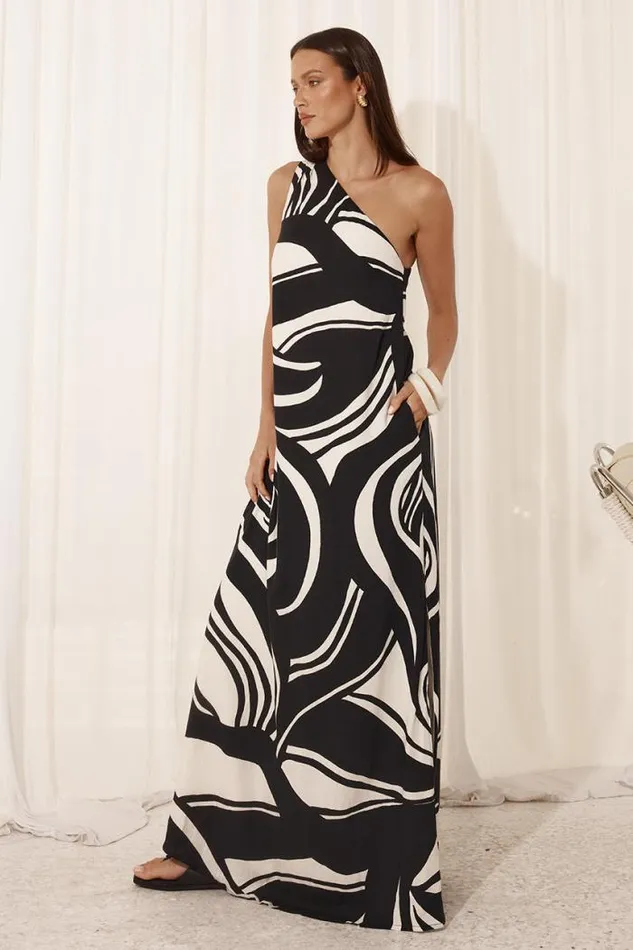 Runaway The Label Maxi Shop KATIKA MAXI DRESS 8211 PANTINA BLACK