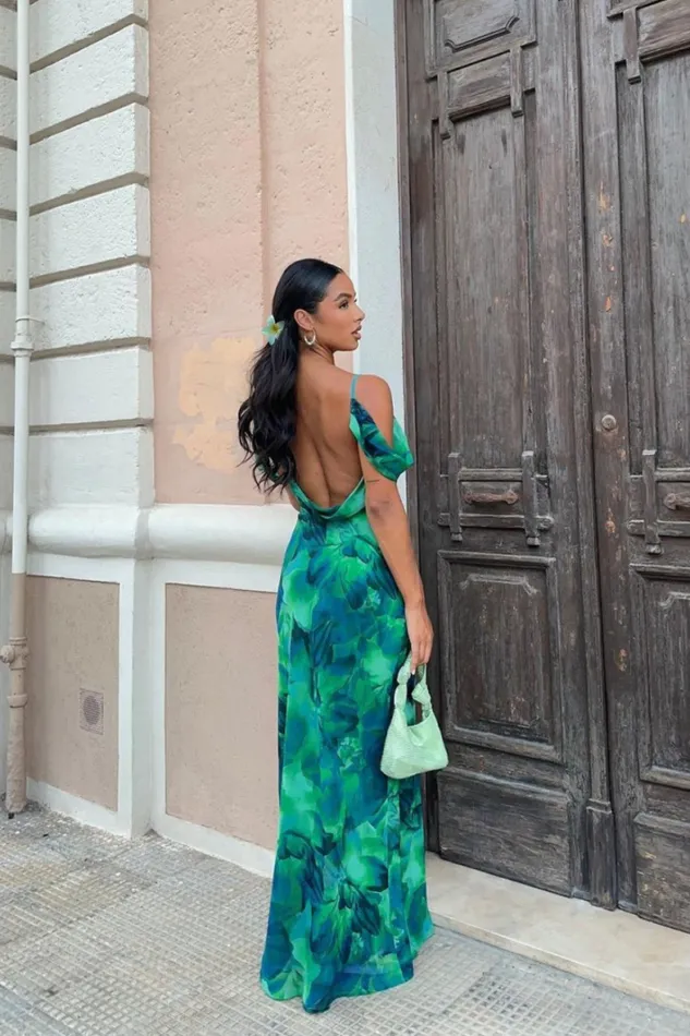 Runaway The Label Maxi Shop LITSA MAXI DRESS 8211 CALISTA GREEN