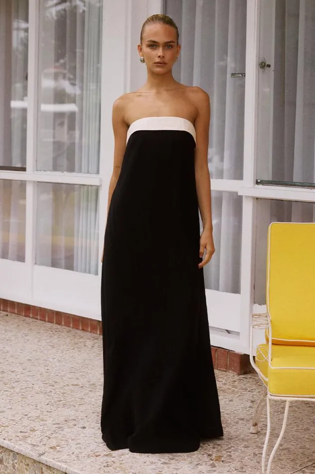 Runaway The Label Maxi Shop LYDIA MAXI DRESS 8211 BLACKSAND