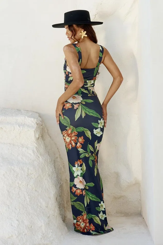 Runaway The Label Maxi Shop MAIORI MAXI DRESS 8211 BLACK FLORAL