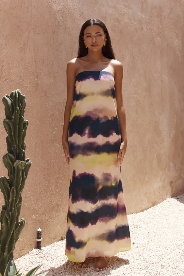Runaway The Label Maxi Shop OASIS STRAPLESS DRESS 8211 STORM