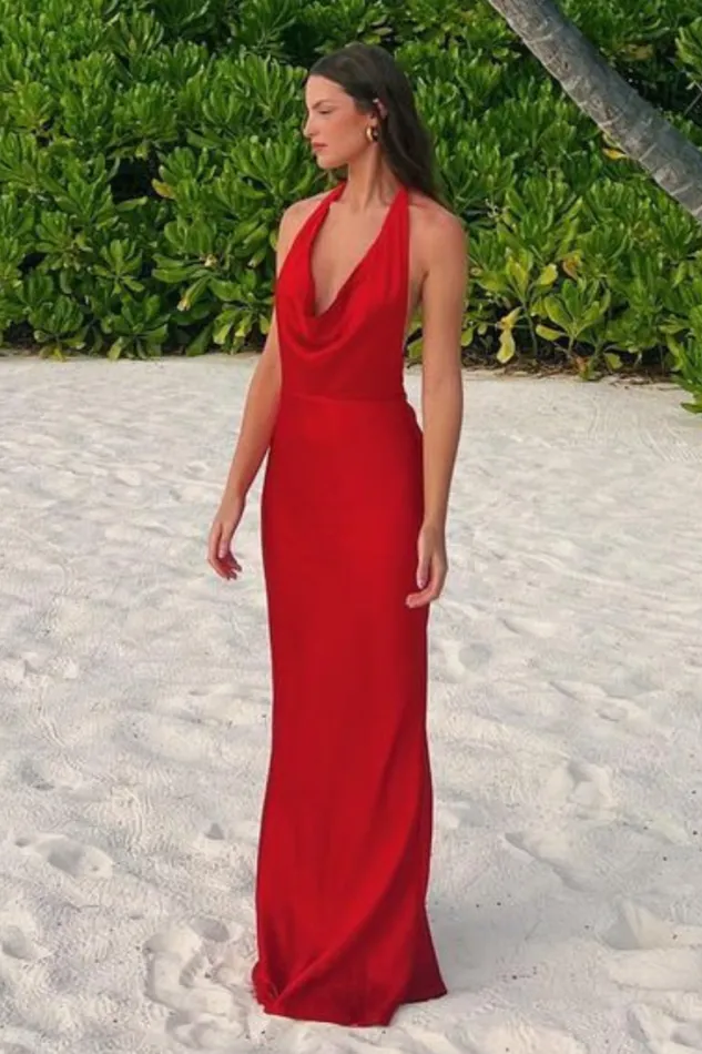 Runaway The Label Maxi Shop POSEY MAXI DRESS 8211 RED