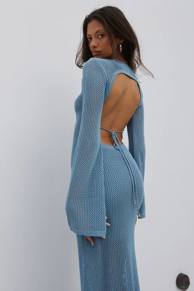 Runaway The Label Maxi Shop ROSALIE MAXI DRESS 8211 STEEL