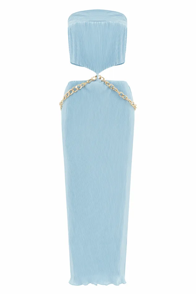 Runaway The Label Midi Shop ASH STRAPLESS DRESS 8211 SKY BLUE Runaway The Label Midi Shop ASH STRAPLESS DRESS 8211 SKY BLUE