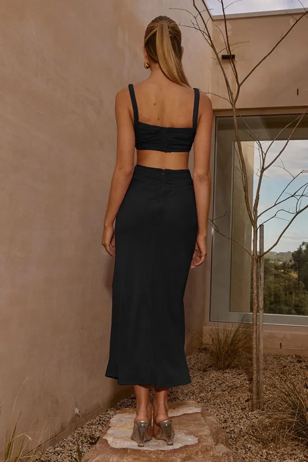 Runaway The Label Midi Shop BRADY MIDI DRESS 8211 BLACK