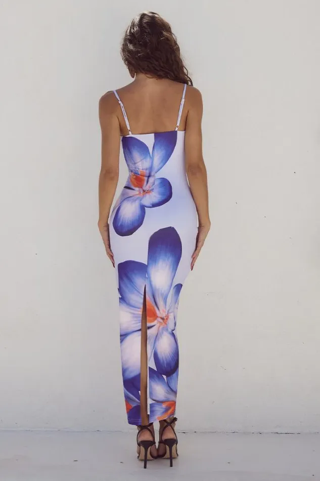 Runaway The Label Midi Shop DEIA MIDI DRESS 8211 VIOLET FLOWER