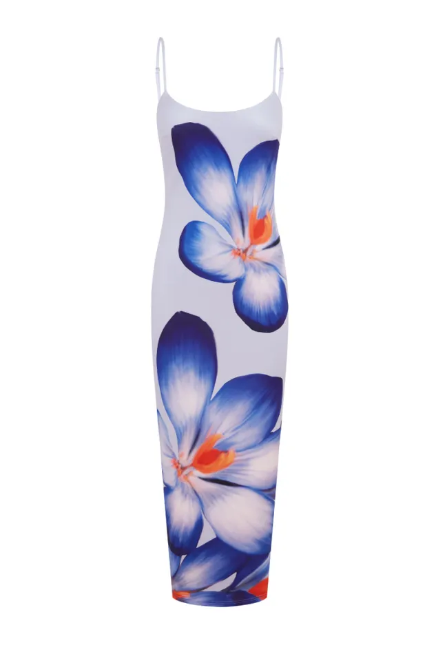 Runaway The Label Midi Shop DEIA MIDI DRESS 8211 VIOLET FLOWER