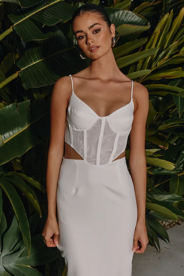 Runaway The Label Midi Shop DIMMI MIDI DRESS 8211 WHITE Runaway The Label Midi Shop DIMMI MIDI DRESS 8211 WHITE