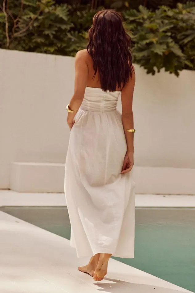 Runaway The Label Midi Shop LOCKLEA MIDI DRESS 8211 WHITE