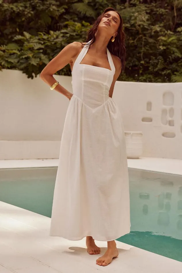 Runaway The Label Midi Shop LOCKLEA MIDI DRESS 8211 WHITE