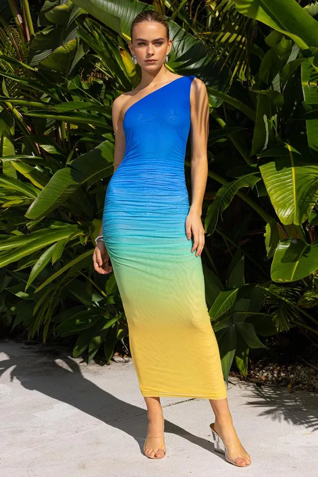 Runaway The Label Midi Shop SONNY MIDI DRESS 8211 PARAKEET