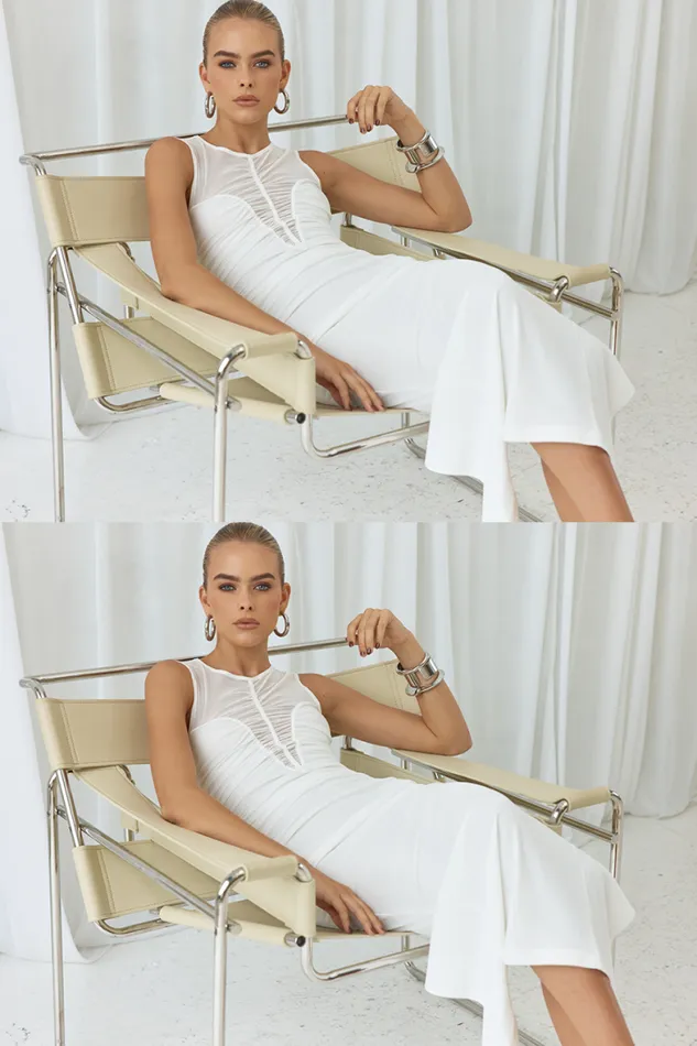 Runaway The Label Midi Shop WINX MIDI DRESS 8211 WHITE