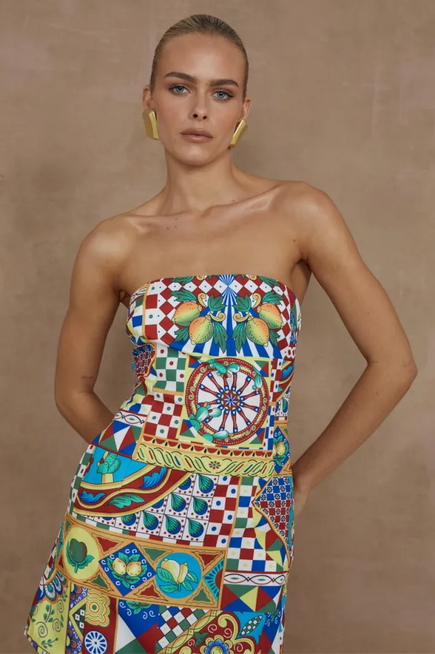 Runaway The Label Mini Shop CLEMENTINE MINI DRESS 8211 PHAEDRA PRINT