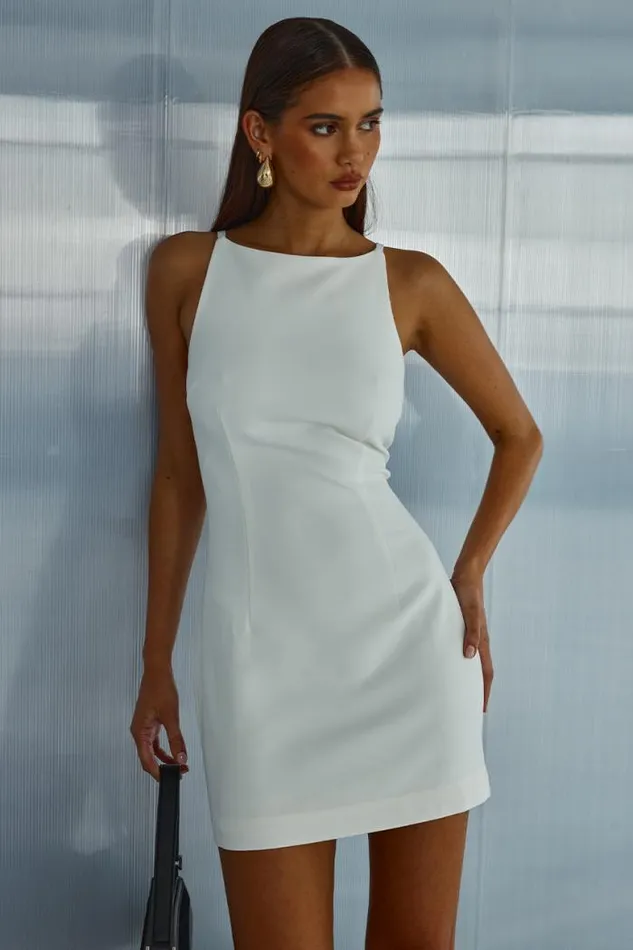 Runaway The Label Mini Shop DYLAN MINI DRESS 8211 WHITE